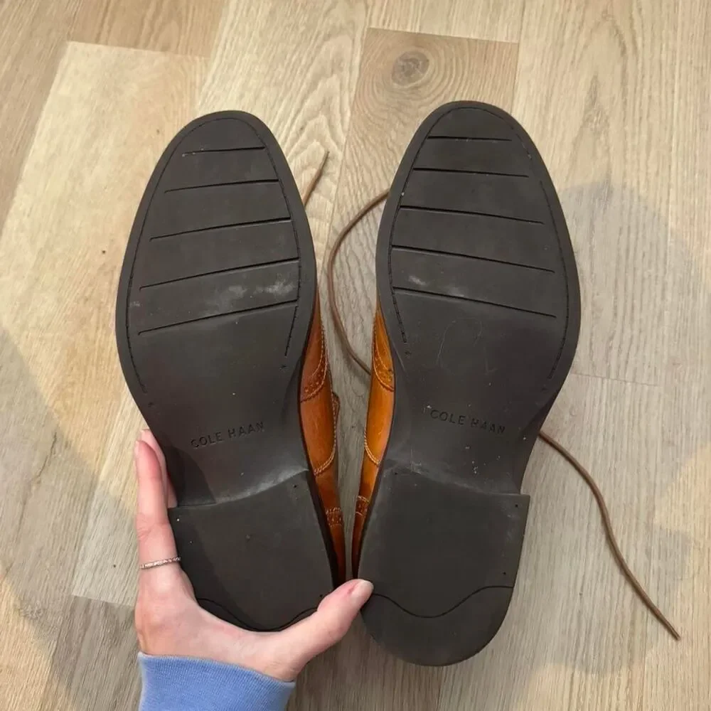 Cole-haan Men's Tan and Brown Brogues